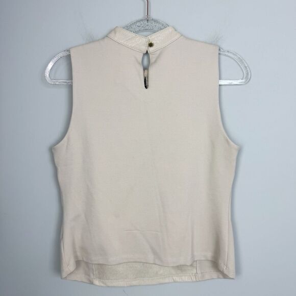 MARC NEW YORK | NEW Latte Croc Keyhole Sleeveless Top Women’s Size Small - Picture 9 of 10